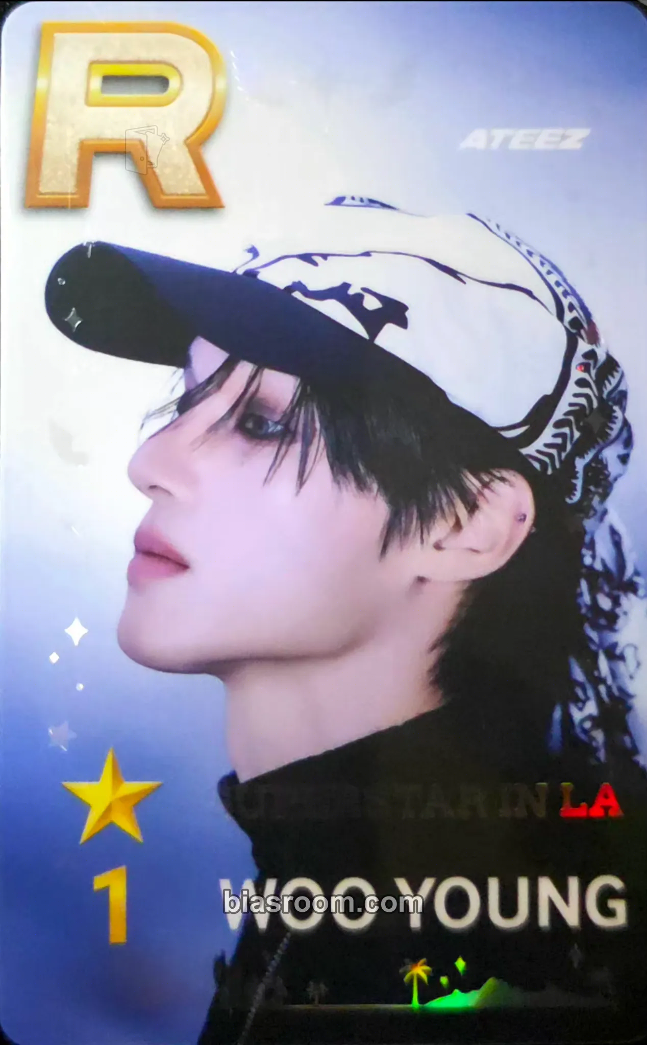Wooyoung SUPERSTAR × ATEEZ Photocard - ATEEZ - ATEEZ K-pop photocard