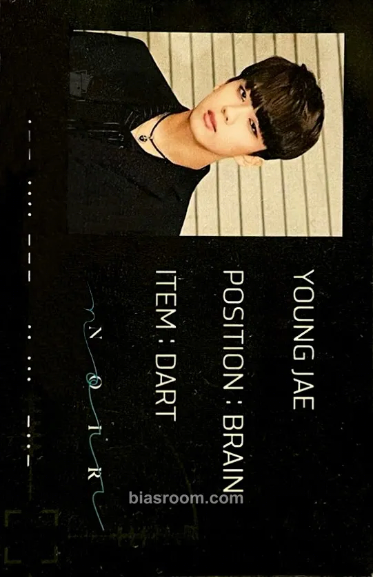 Youngjae Noir Photocard - BANG&JUNG&YOO&MOON - BANG&JUNG&YOO&MOON K-pop photocard