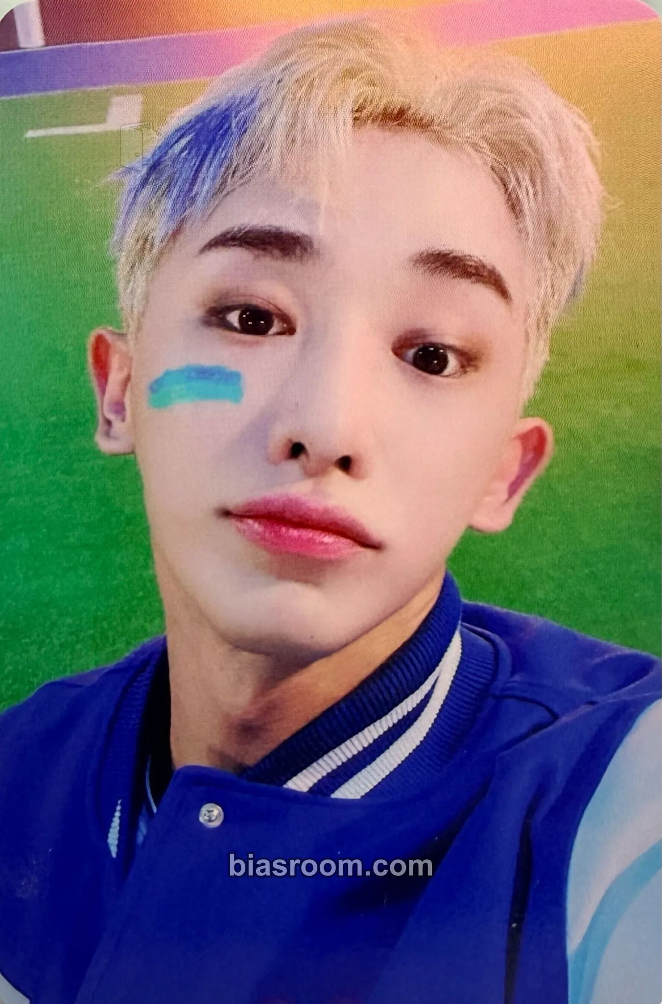 Wonho Blue Letter Photocard - Wonho K-pop photocard