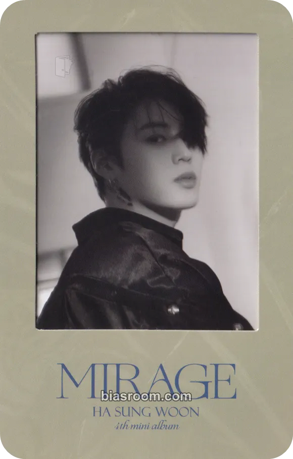 Ha Sung Woon MIRAGE Photocard - Ha Sung Woon K-pop photocard