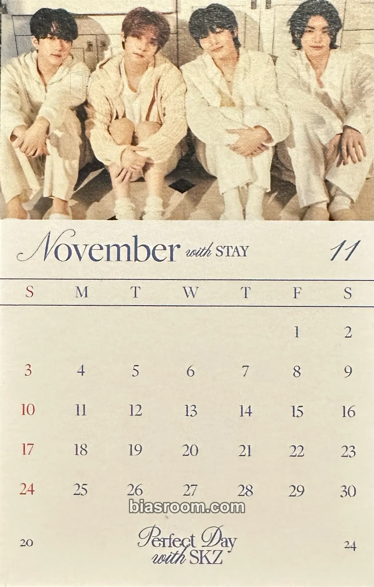 2024 Season's Greetings - Perfect Day with SKZ Photocard - Stray Kids - Stray Kids K-pop photocard