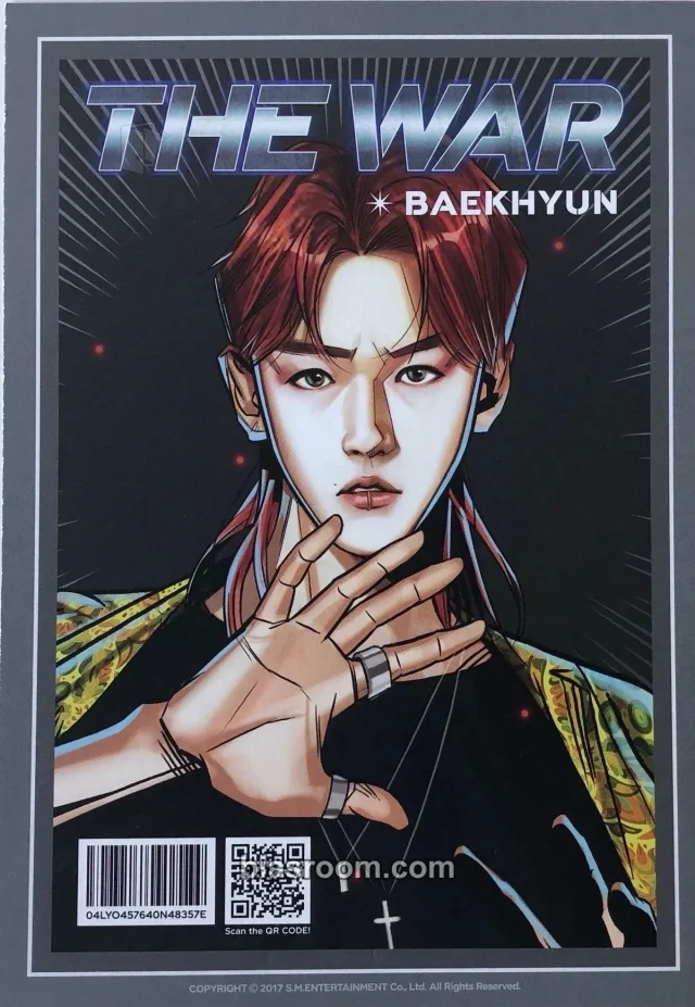 EXO - Baekhyun & D.O. - The War Album postcard album inclusion double-sided