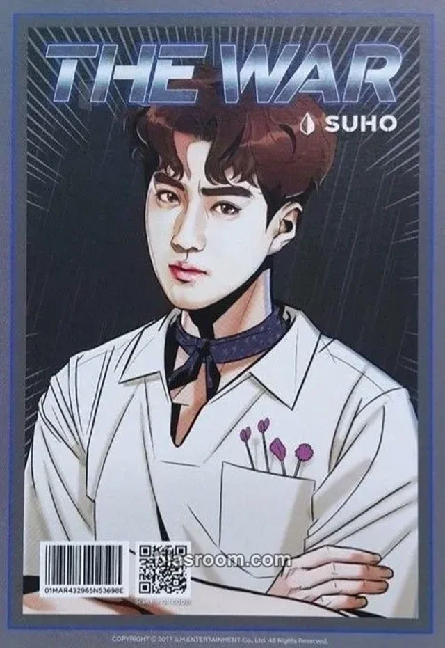 EXO - Suho & Kai - The War Album postcard double-sided album inclusion