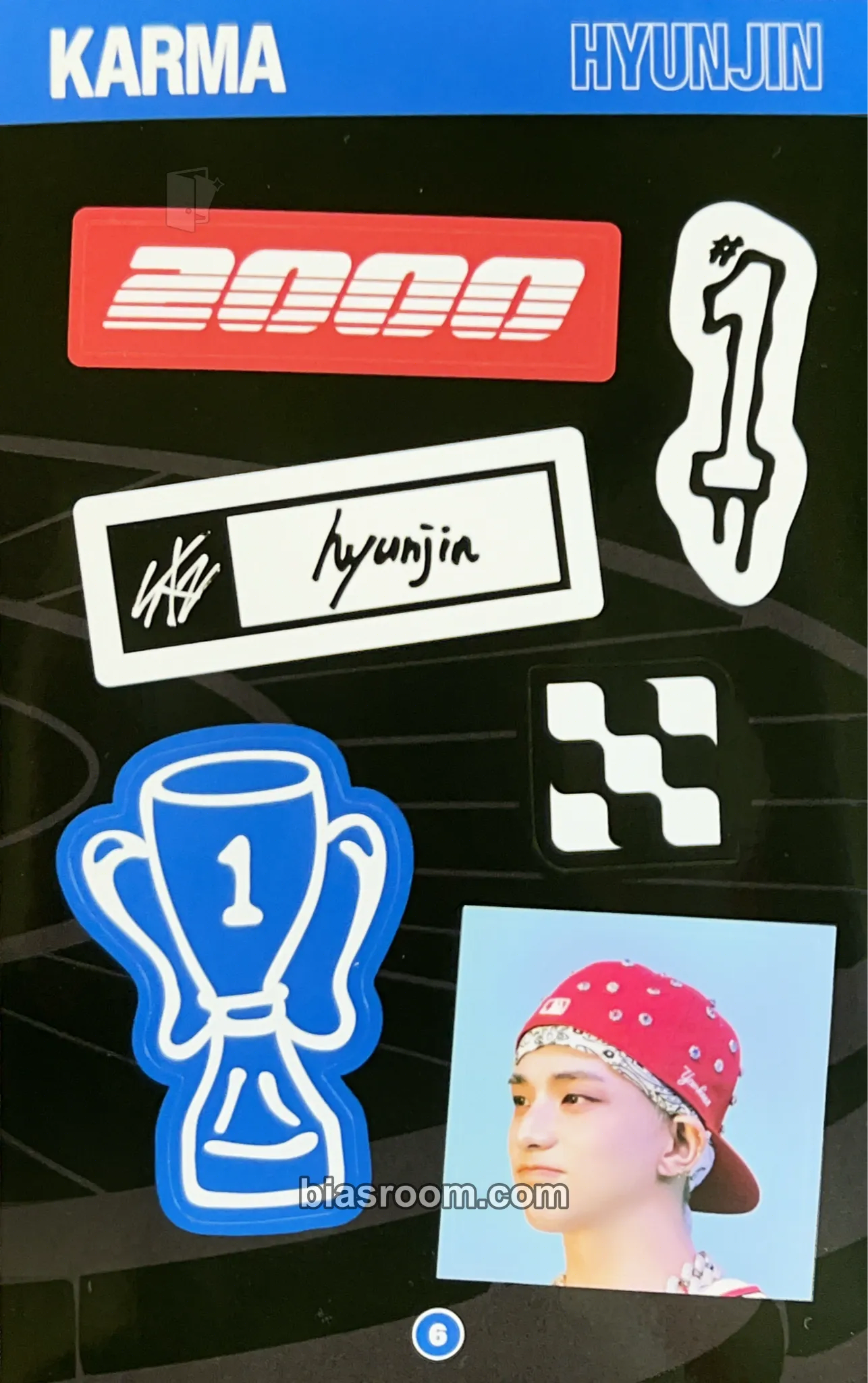 Hyunjin KARMA Photocard - Stray Kids - Stray Kids K-pop photocard