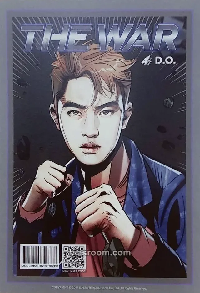 EXO - D.O. & Sehun - The War Album postcard