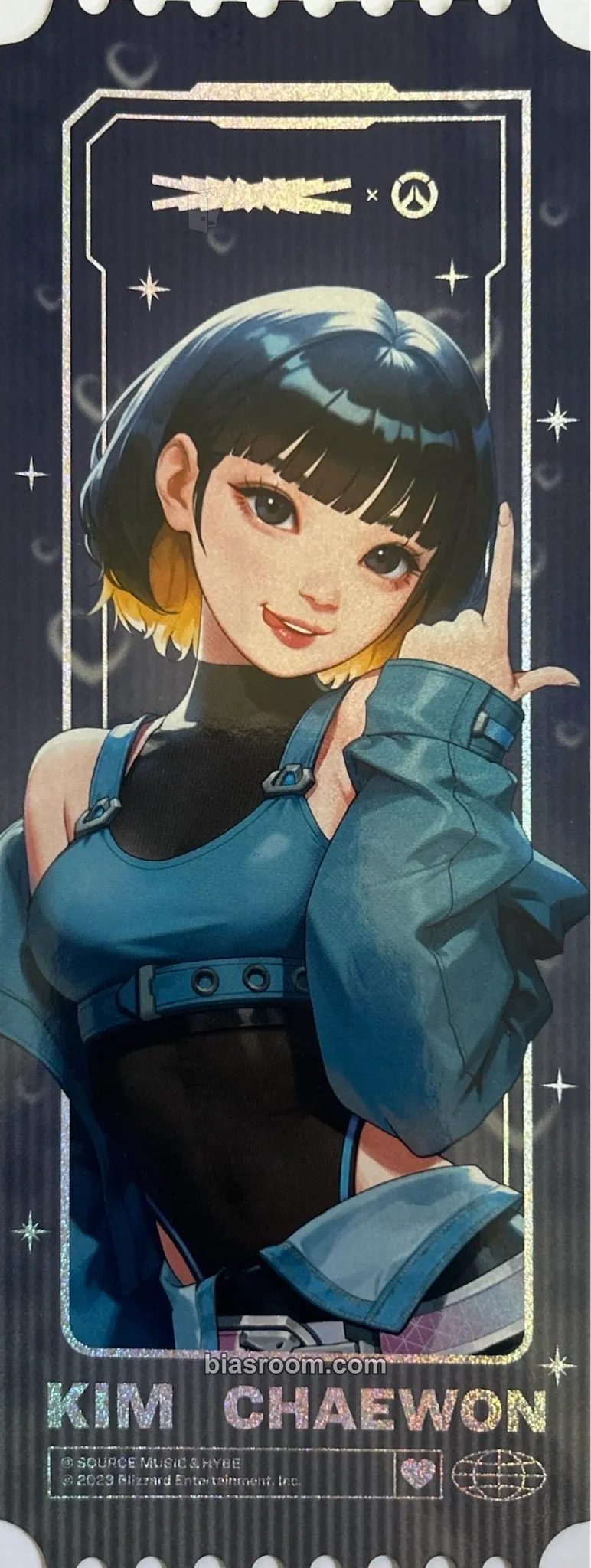 Kim Chaewon OVERWATCH 2 x LE SSERAFIM Photocard - LE SSERAFIM - LE SSERAFIM K-pop photocard