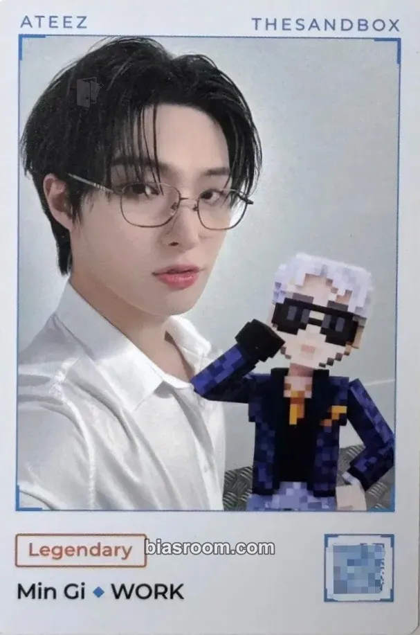 Mingi THE SANDBOX × ATEEZ Photocard - ATEEZ - ATEEZ K-pop photocard
