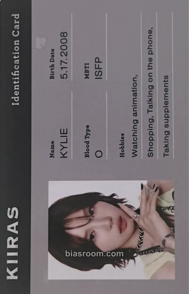 Kiiras - Kylie - Kill Ma Bo$$ Album id card joker version pvc card album inclusion