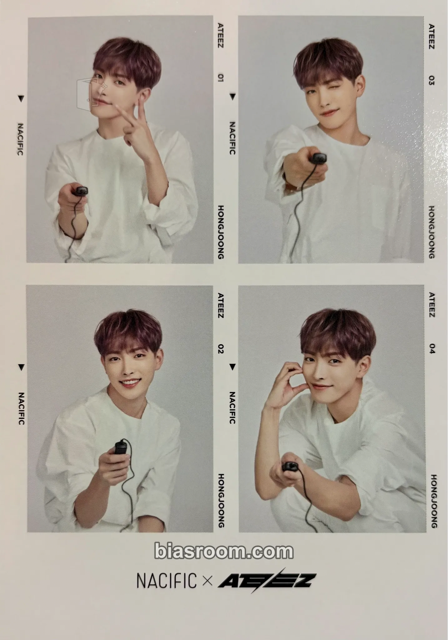 Hongjoong NACIFIC × ATEEZ Photocard - ATEEZ - ATEEZ K-pop photocard