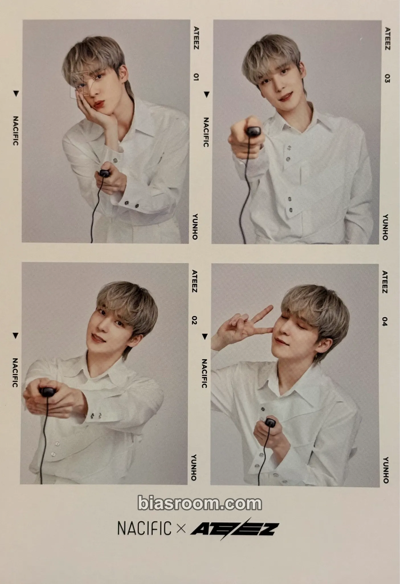 Yunho NACIFIC × ATEEZ Photocard - ATEEZ - ATEEZ K-pop photocard