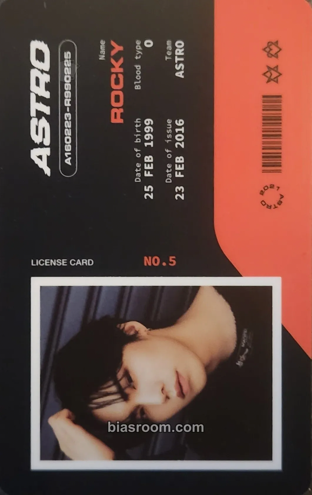 Rocky 2021 Season's Greetings Photocard - ASTRO - ASTRO K-pop photocard