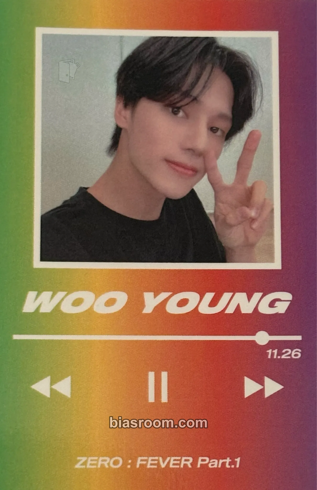 Wooyoung ATEEZ Zero Fever : Part.1 Pop Up Shibuya 109 Photocard - ATEEZ - ATEEZ K-pop photocard