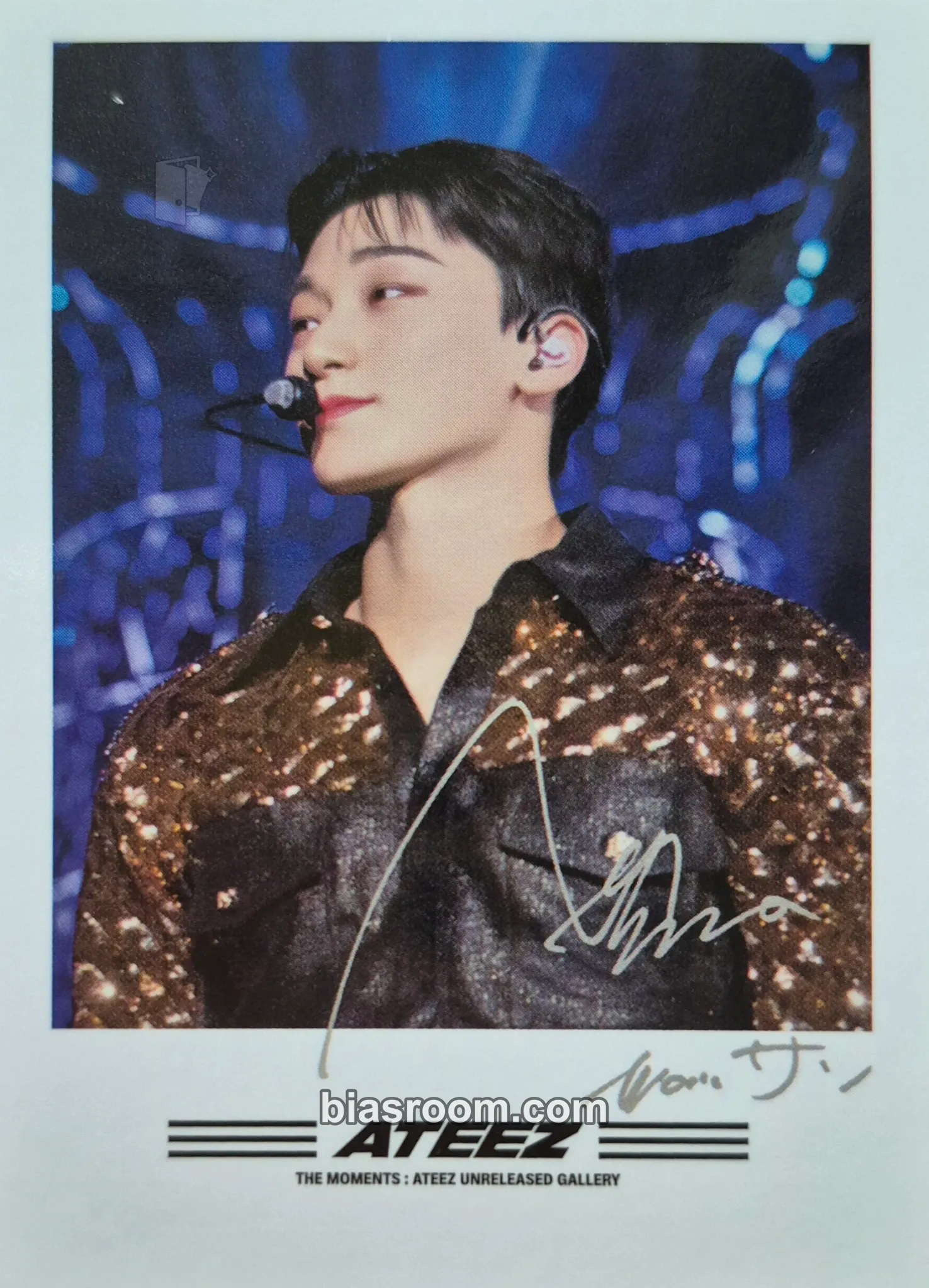 San ATEEZ THE MOMENTS : XYZ POP-UP Photocard - ATEEZ - ATEEZ K-pop photocard