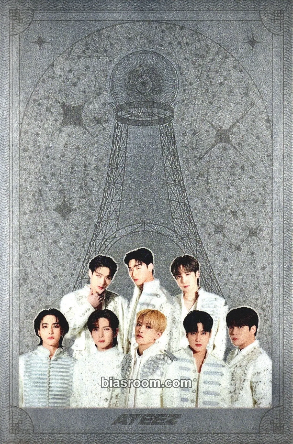 Towards The Light : Will To Power World Tour 2024 - 2025 Photocard - ATEEZ - ATEEZ K-pop photocard