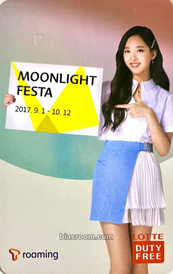 Nayeon TWICE x Lotte Duty Free T-Roaming Photocard - TWICE - TWICE K-pop photocard