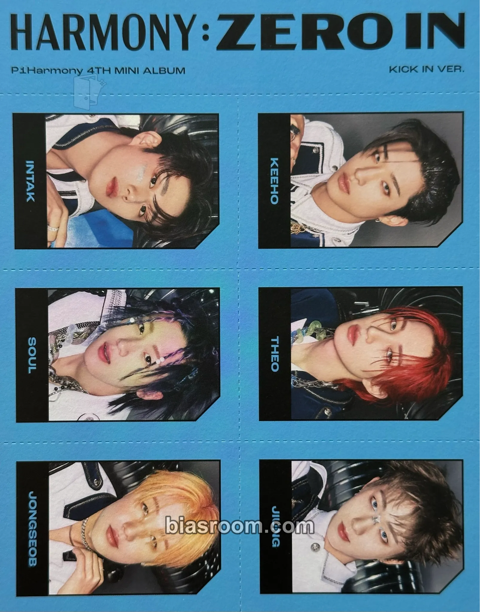 Harmony: Zero In Photocard - P1Harmony - P1Harmony K-pop photocard