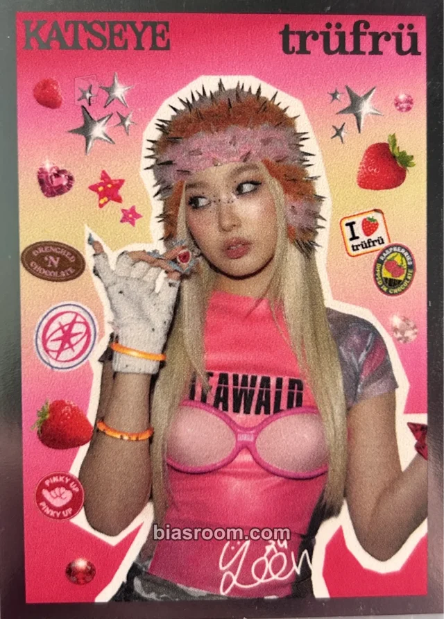 KATSEYE - Yoonchae - Walmart Tru Fru Pop-Up Event pop-up foil card