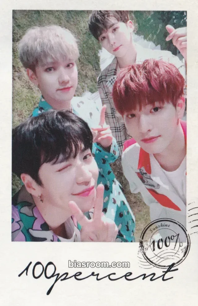 100% - Sunshine Album album photocard