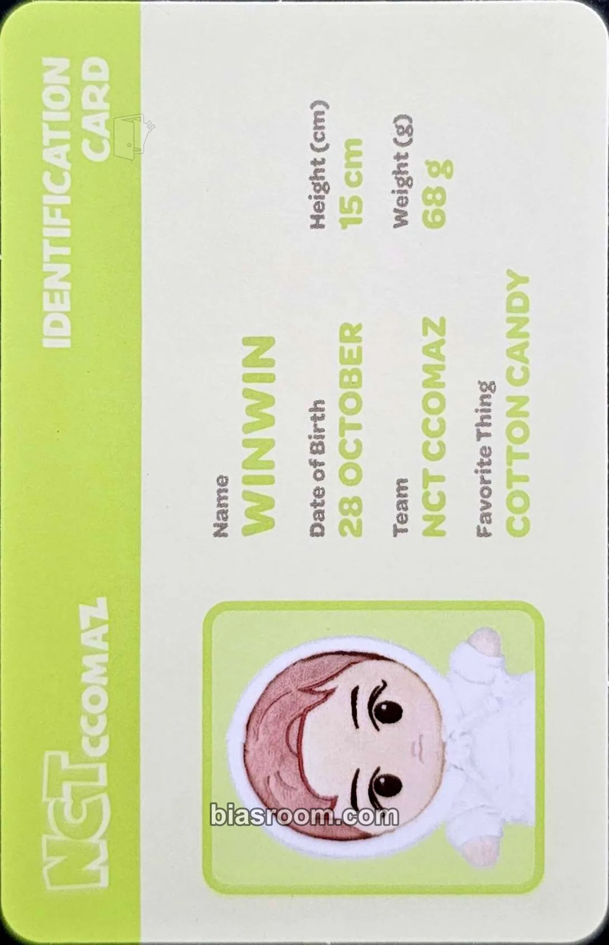 Winwin 2023 NCT CCOMAZ GROCERY STORE POP-UP Photocard - NCT - NCT K-pop photocard