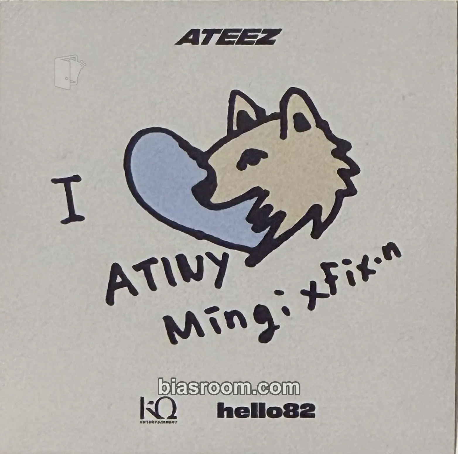 Mingi GOLDEN HOUR : Part.4 Photocard - ATEEZ - ATEEZ K-pop photocard