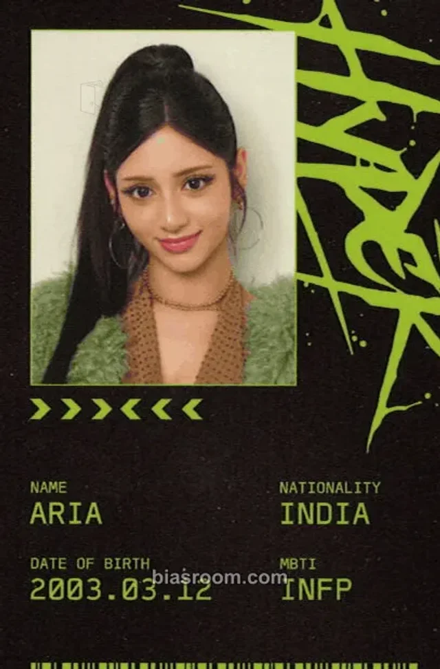 X:IN - Aria - Hyper Album album photocard id card