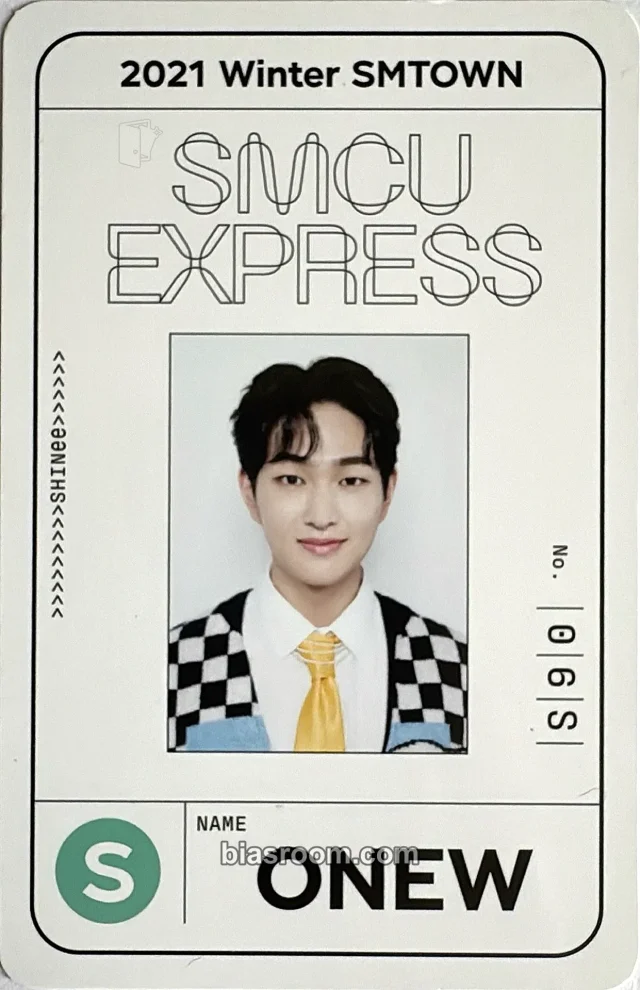 SHINee - Onew - 2021 Winter SMTOWN: SMCU EXPRESS Album album photocard id card