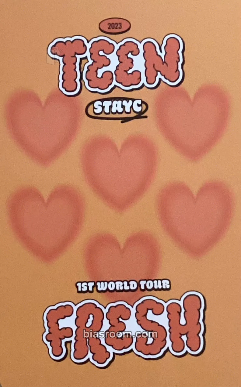 Seeun 1ST WORLD TOUR [TEENFRESH] DVD Photocard - STAYC | Bias Room