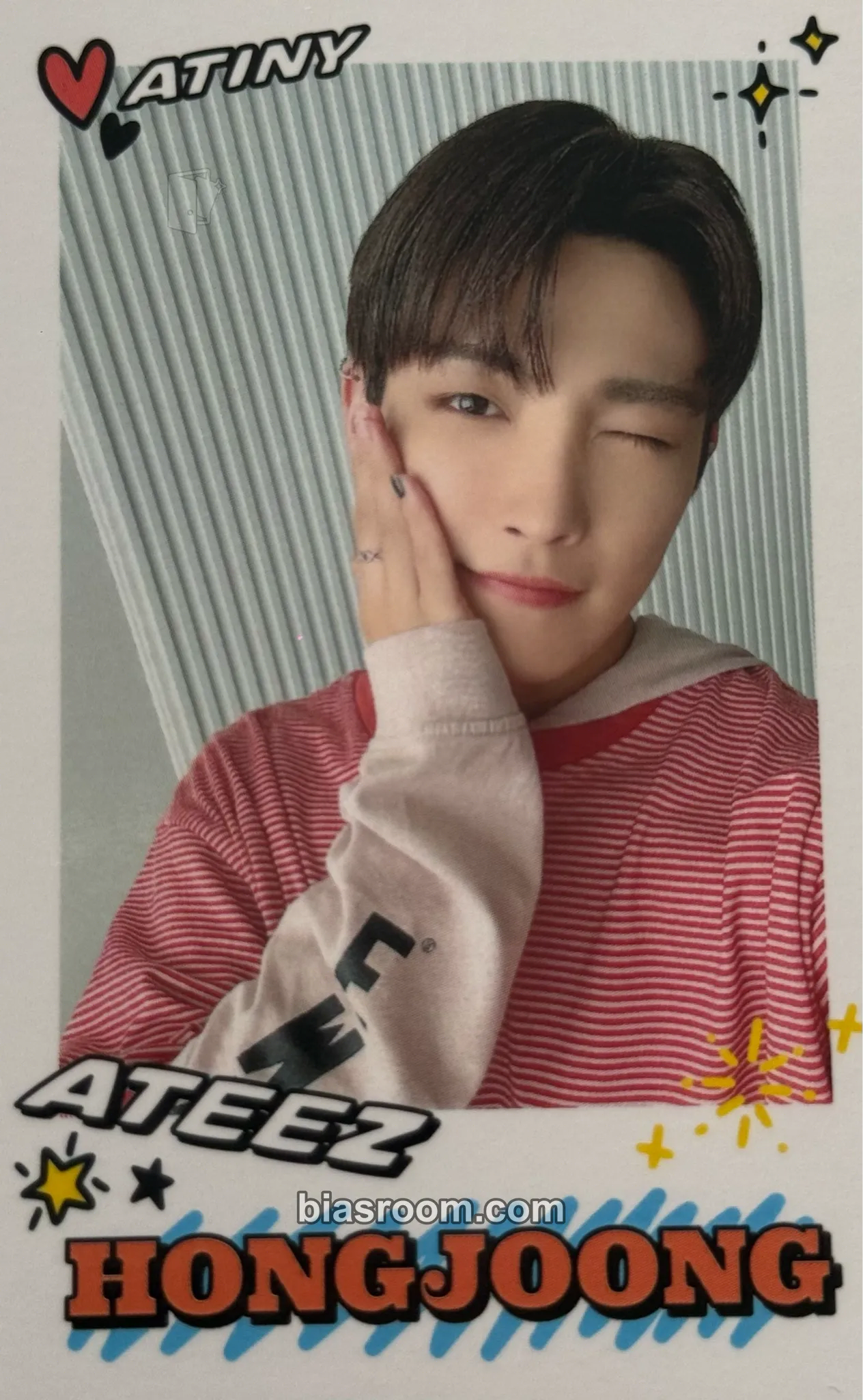 Hongjoong 2024 Fanmeeting - Atiny's Voyage: From A to Z Photocard - ATEEZ - ATEEZ K-pop photocard
