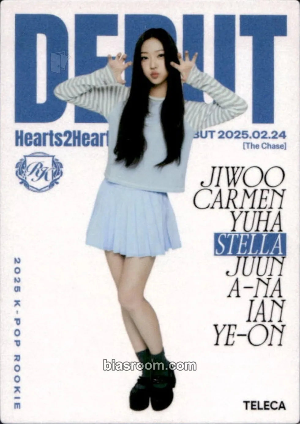 Stella TELECA 2025 Kpop Rookie Photocard - Hearts2Hearts - Hearts2Hearts K-pop photocard