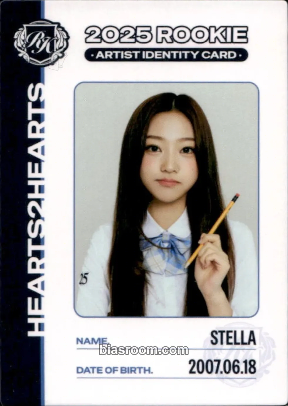 Stella TELECA 2025 Kpop Rookie Photocard - Hearts2Hearts - Hearts2Hearts K-pop photocard