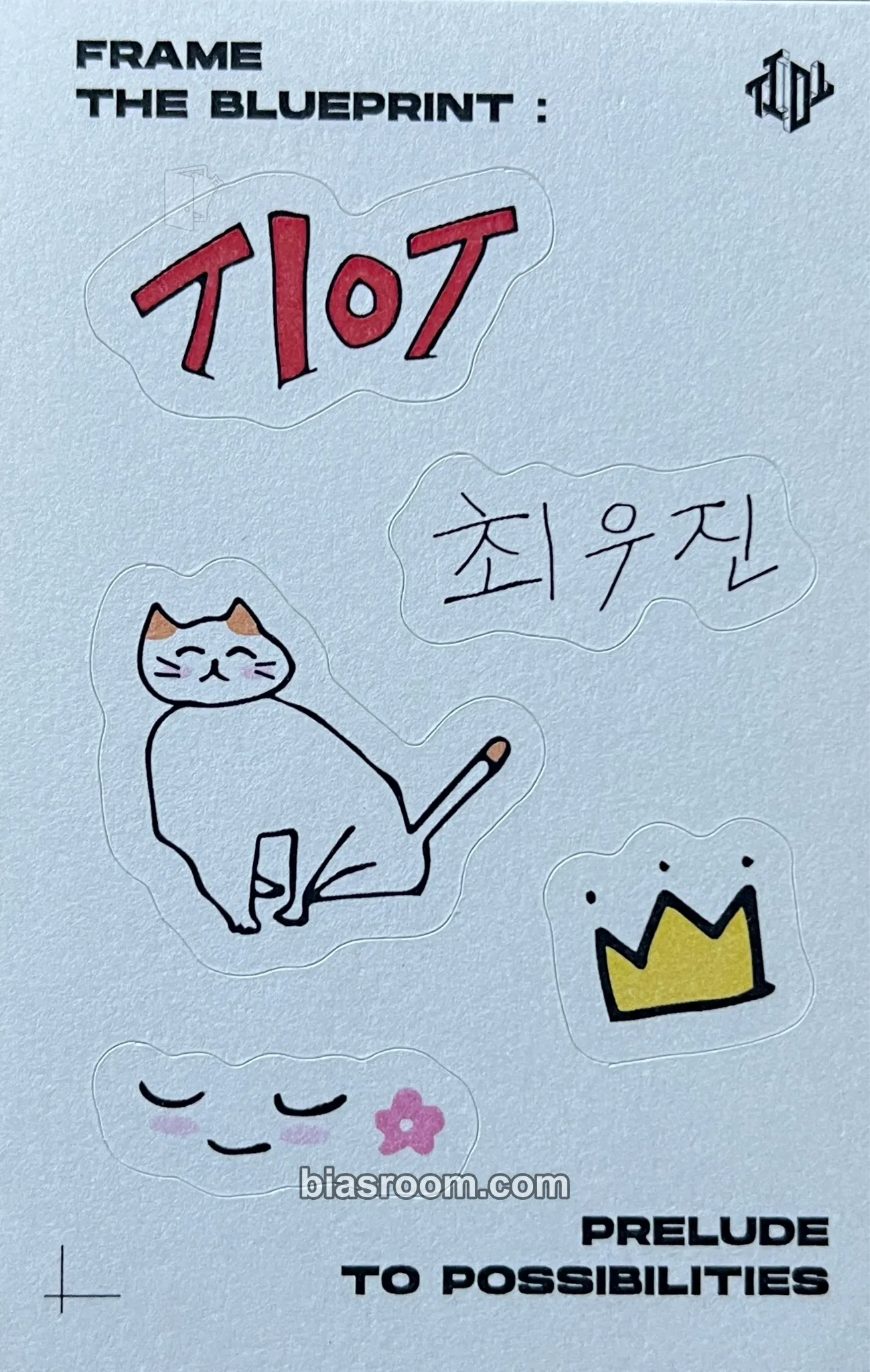 Choi Woojin Frame the Blueprint : Prelude to Possibilities Photocard - TIOT - TIOT K-pop photocard