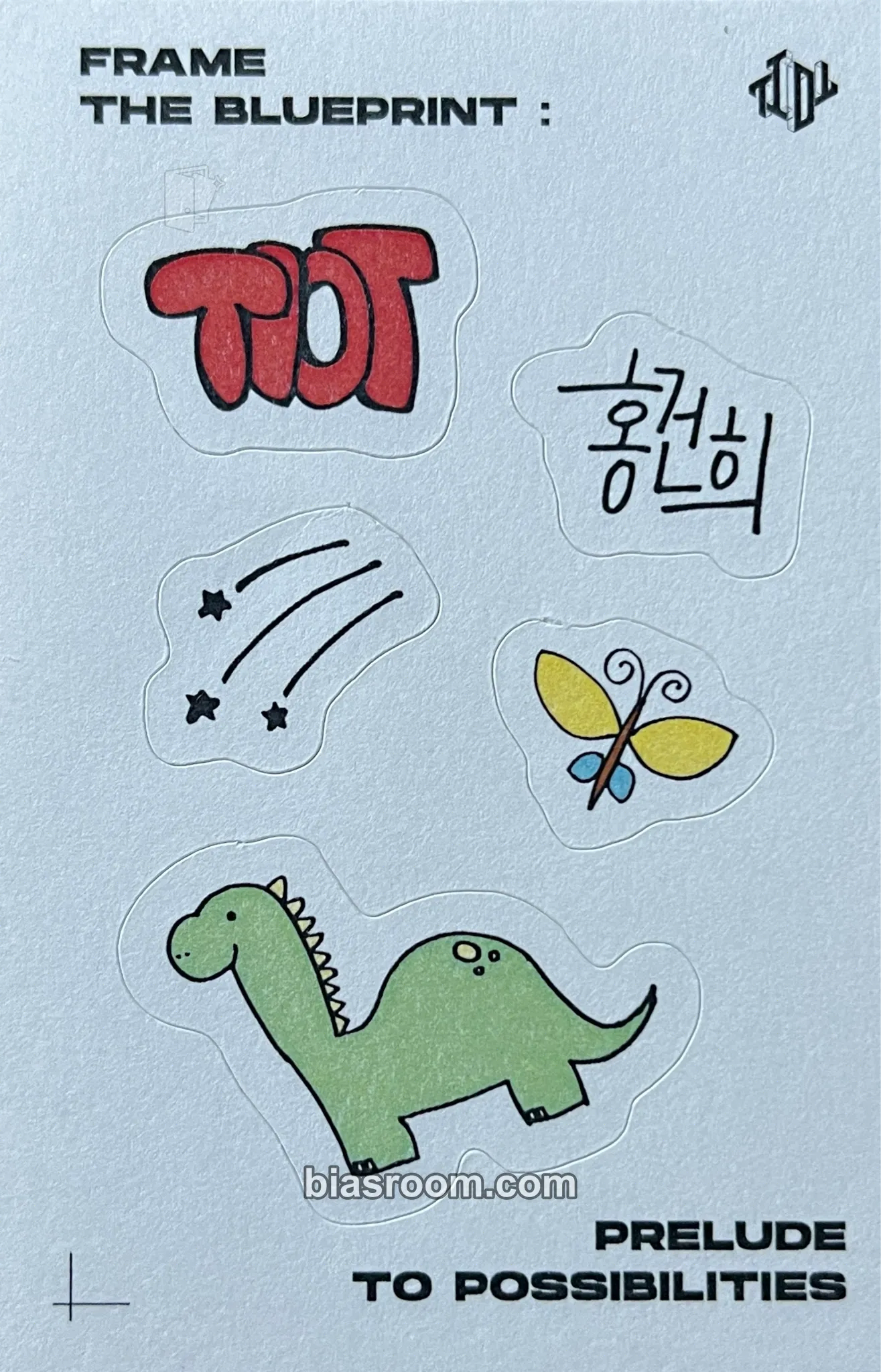 Hong Keonhee Frame the Blueprint : Prelude to Possibilities Photocard - TIOT - TIOT K-pop photocard