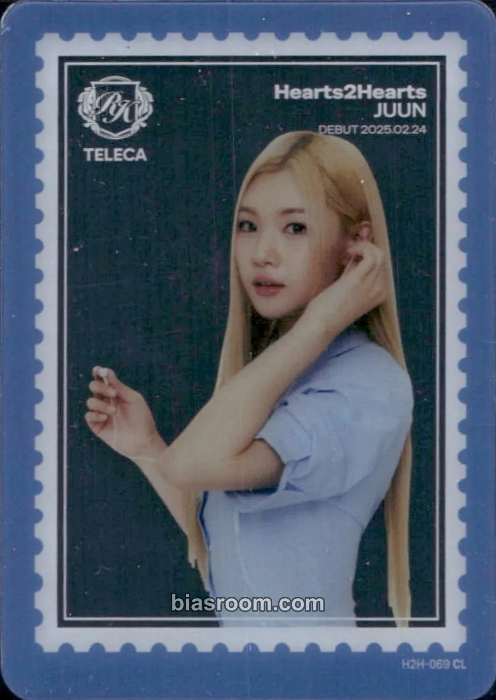 Juun TELECA 2025 Kpop Rookie Photocard - Hearts2Hearts - Hearts2Hearts K-pop photocard