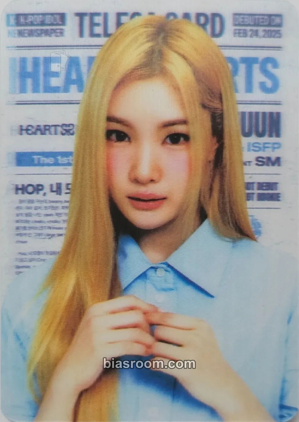 Juun TELECA 2025 Kpop Rookie Photocard - Hearts2Hearts - Hearts2Hearts K-pop photocard