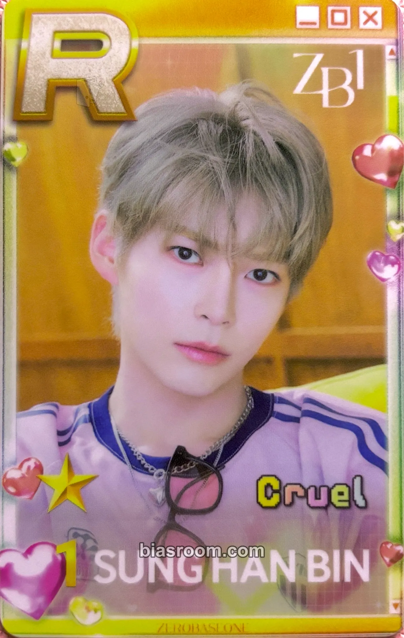 Hanbin Superstar Wakeone Photocard - ZEROBASEONE - ZEROBASEONE K-pop photocard
