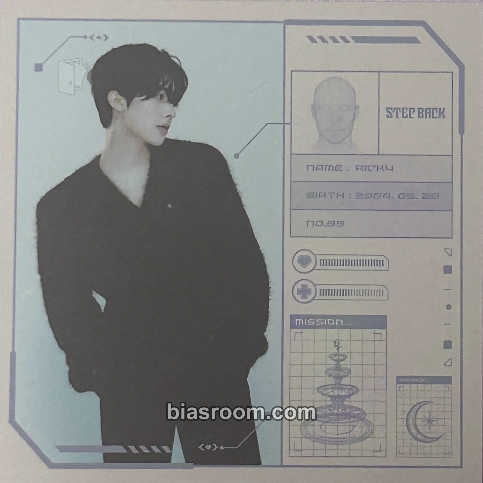 Ricky Blue Paradise Photocard - ZEROBASEONE - ZEROBASEONE K-pop photocard