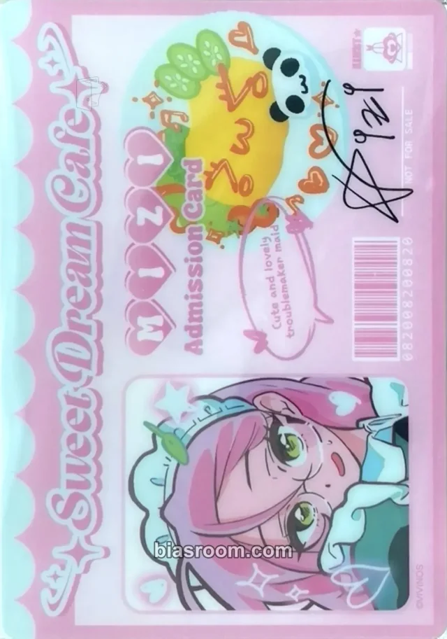 ALIEN STAGE - Mizi - ALIEN STAGE Sweet Dream Cafe Event id card horizontal