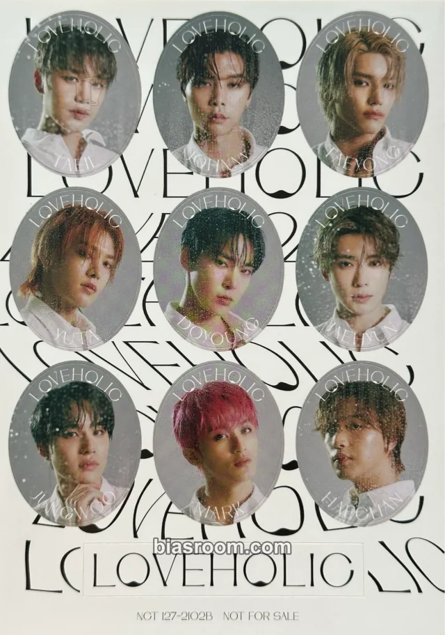 NCT 127 - Loveholic Album album inclusion sticker sheet