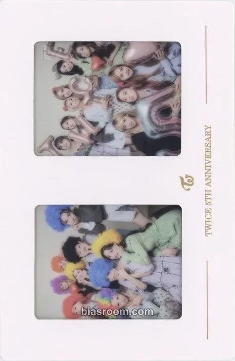 ONCE WITH TWICE (5th Anniversary) Photocard - TWICE - TWICE K-pop photocard