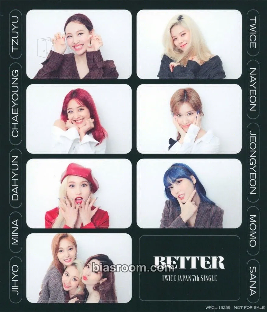 BETTER Photocard - TWICE - TWICE K-pop photocard