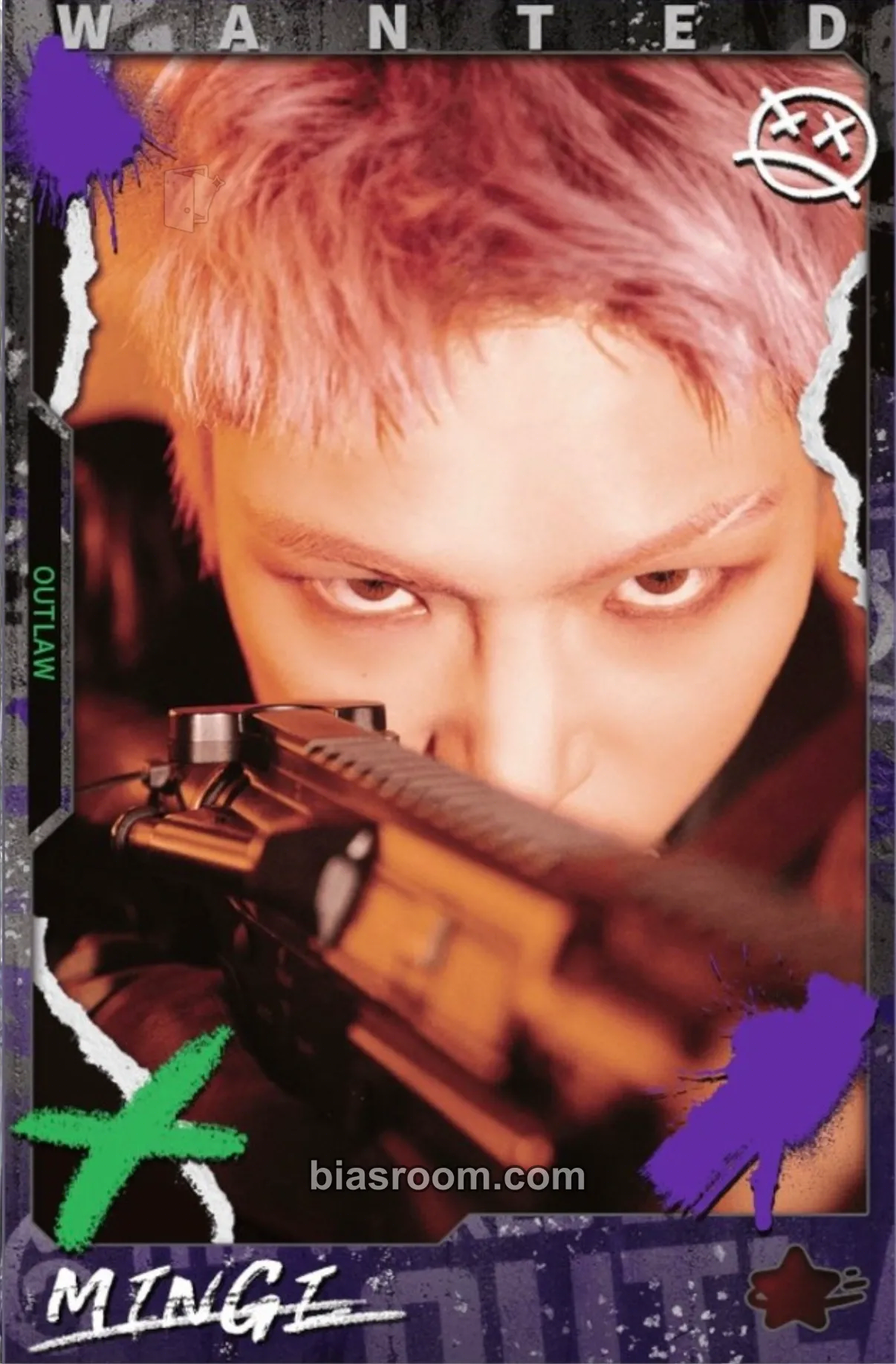 Mingi THE WORLD EP.2 : OUTLAW Photocard - ATEEZ - ATEEZ K-pop photocard