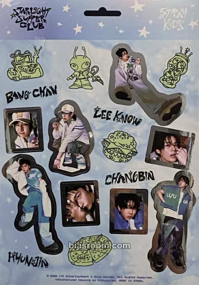Stray Kids - Bang Chan & Lee Know & Changbin - 2026 Season's Greetings - Starlight Supper Club Other season's greetings sticker sheet kit inclusion