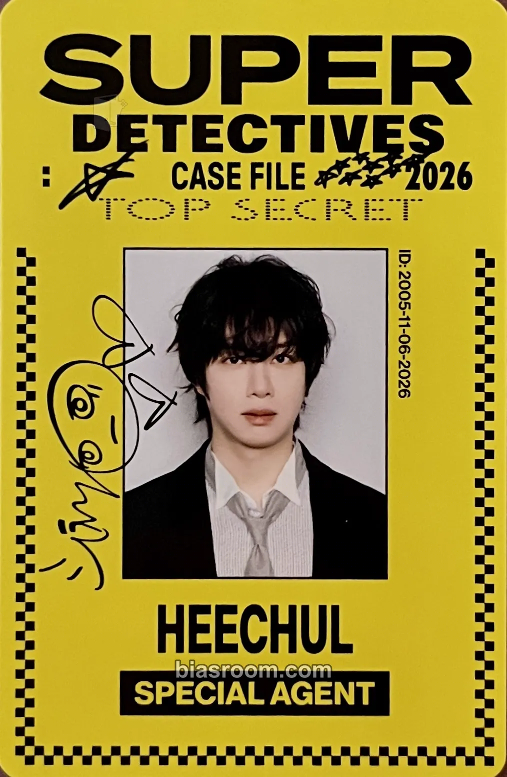 Heechul 2026 Season's Greetings - Detectives : Case File 2026 Top Secret Photocard - SUPER JUNIOR - SUPER JUNIOR K-pop photocard