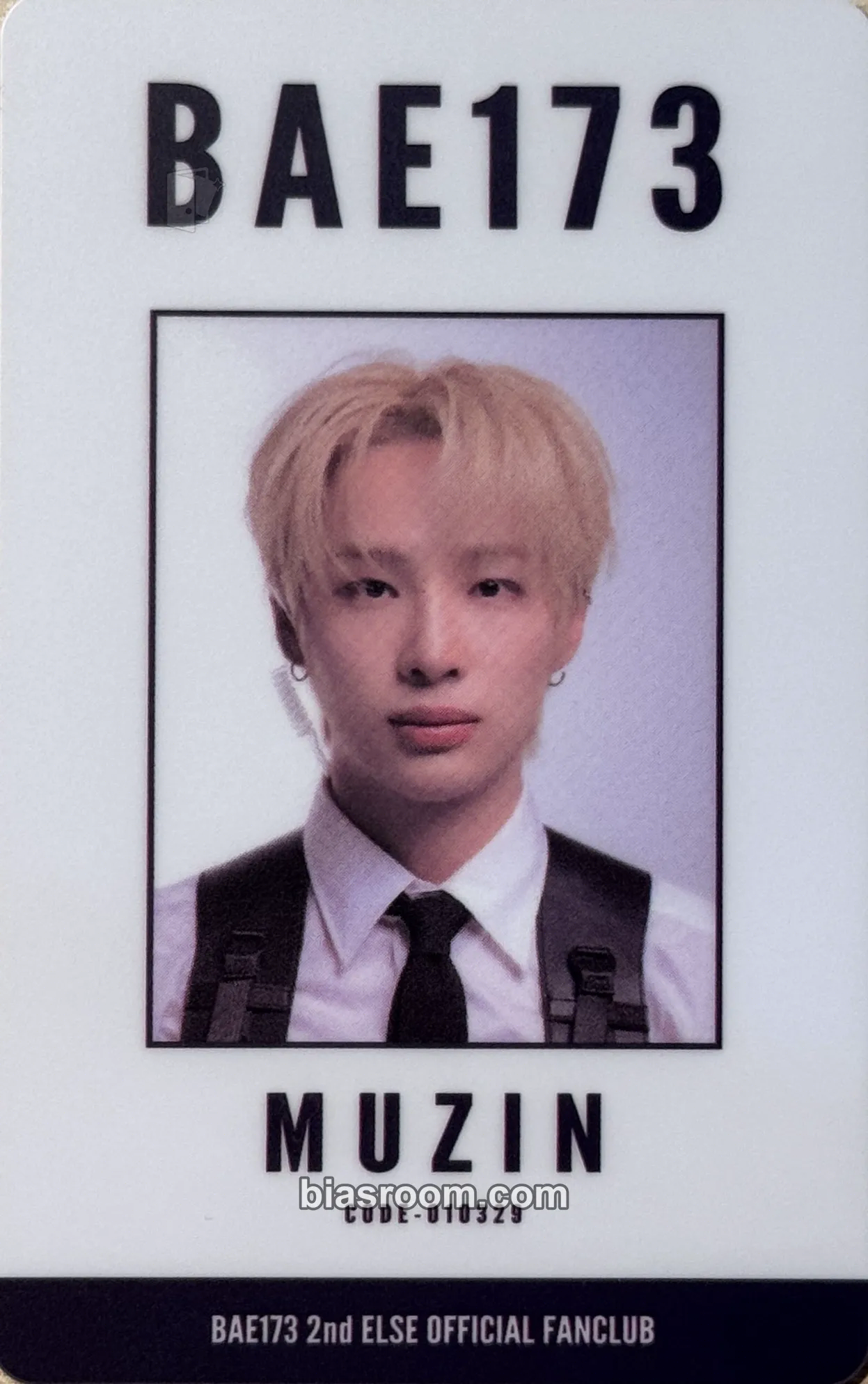Muzin 2nd Official Fanclub Photocard - BAE173 - BAE173 K-pop photocard