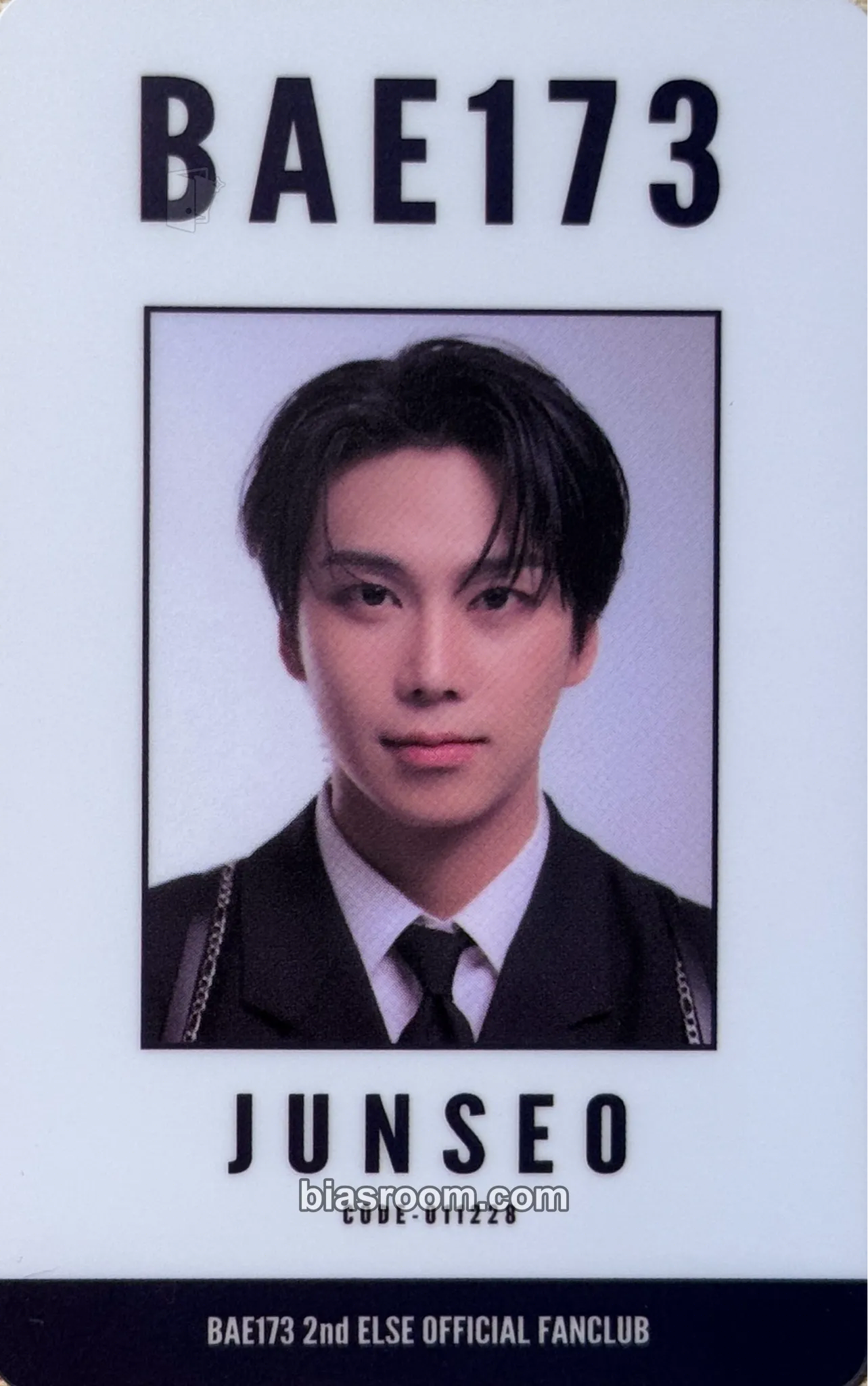 Junseo 2nd Official Fanclub Photocard - BAE173 - BAE173 K-pop photocard