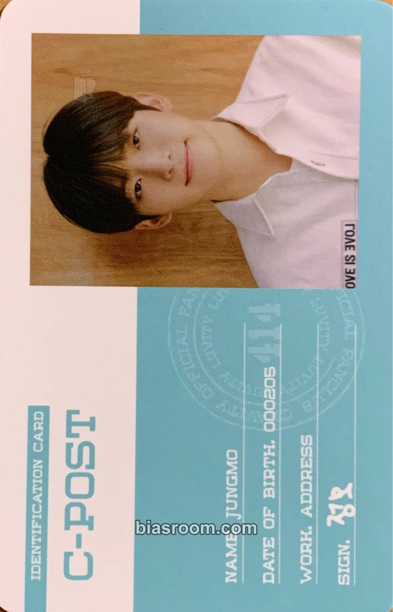 Jungmo Luvity Fanclub 2nd Term Photocard - CRAVITY - CRAVITY K-pop photocard