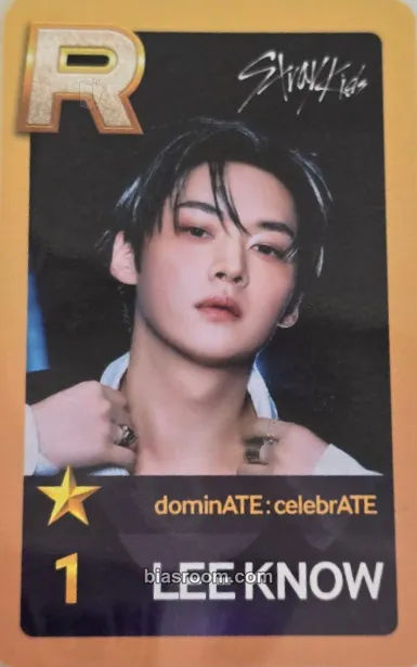 Lee Know dominATE: celebrATE Pop-Up Store Photocard - Stray Kids - Stray Kids K-pop photocard