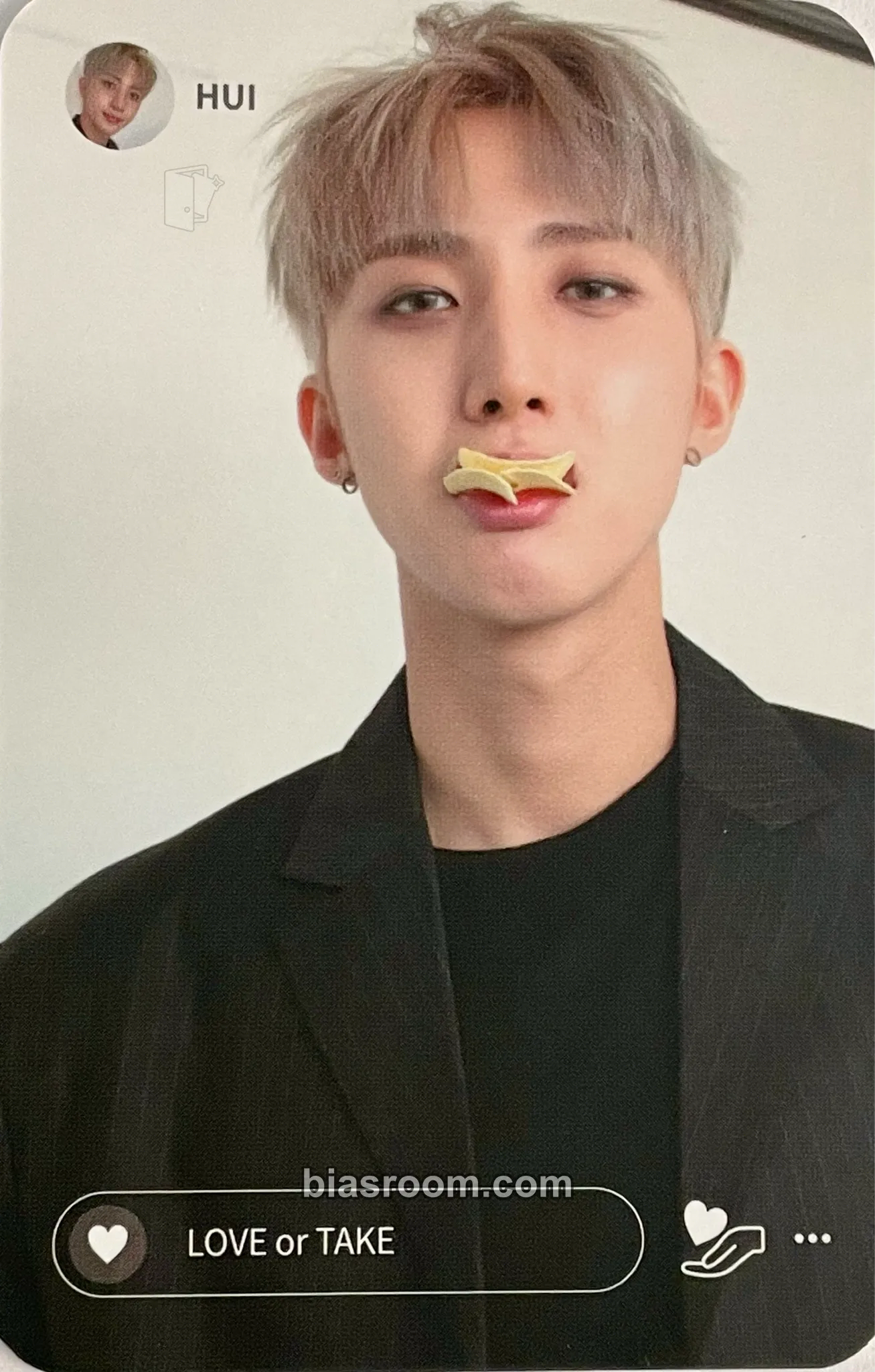 Hui LOVE or TAKE Photocard - PENTAGON - PENTAGON K-pop photocard