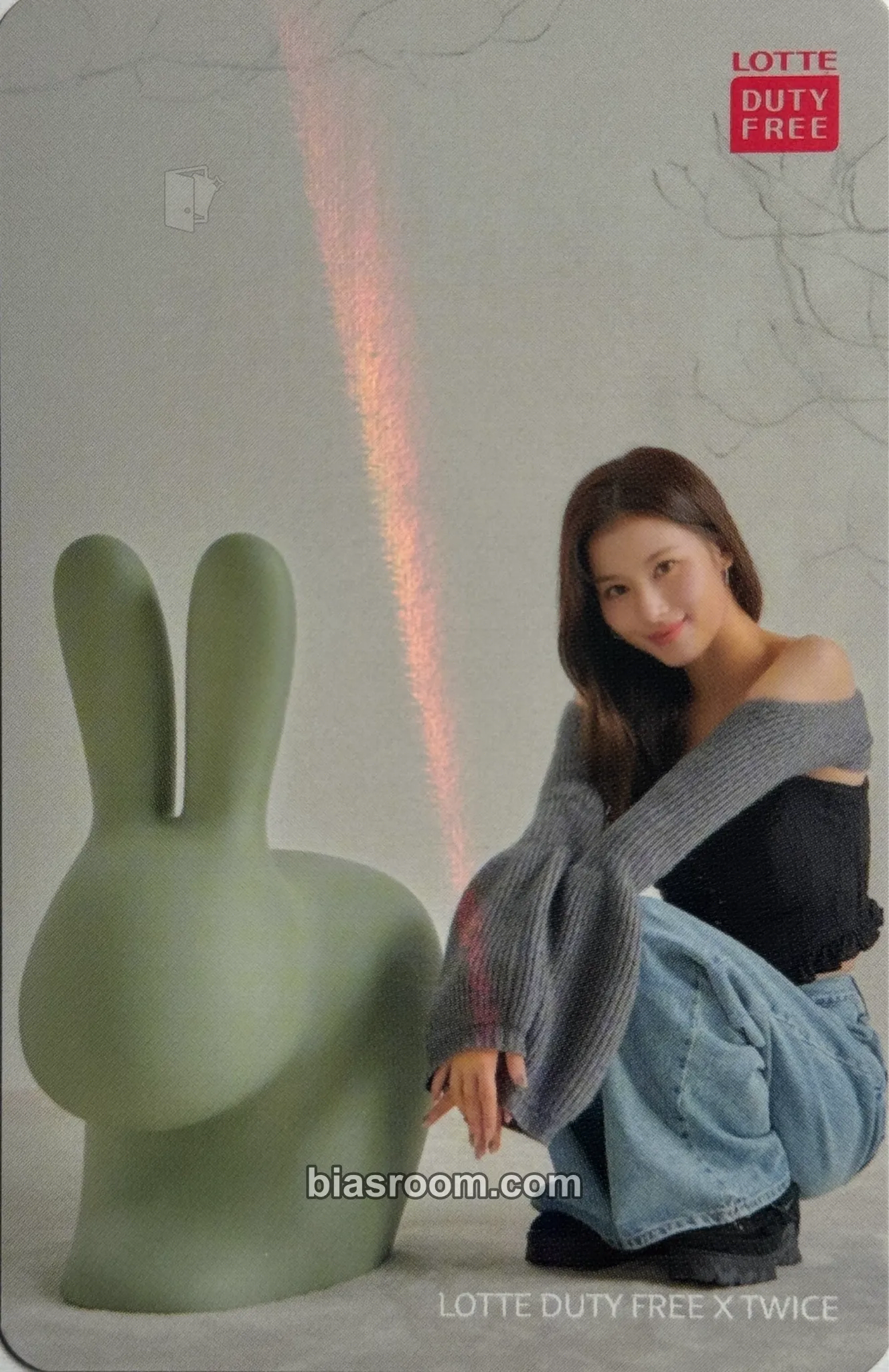 Sana TWICE x Lotte Duty Free Family Premier Photocard - TWICE - TWICE K-pop photocard