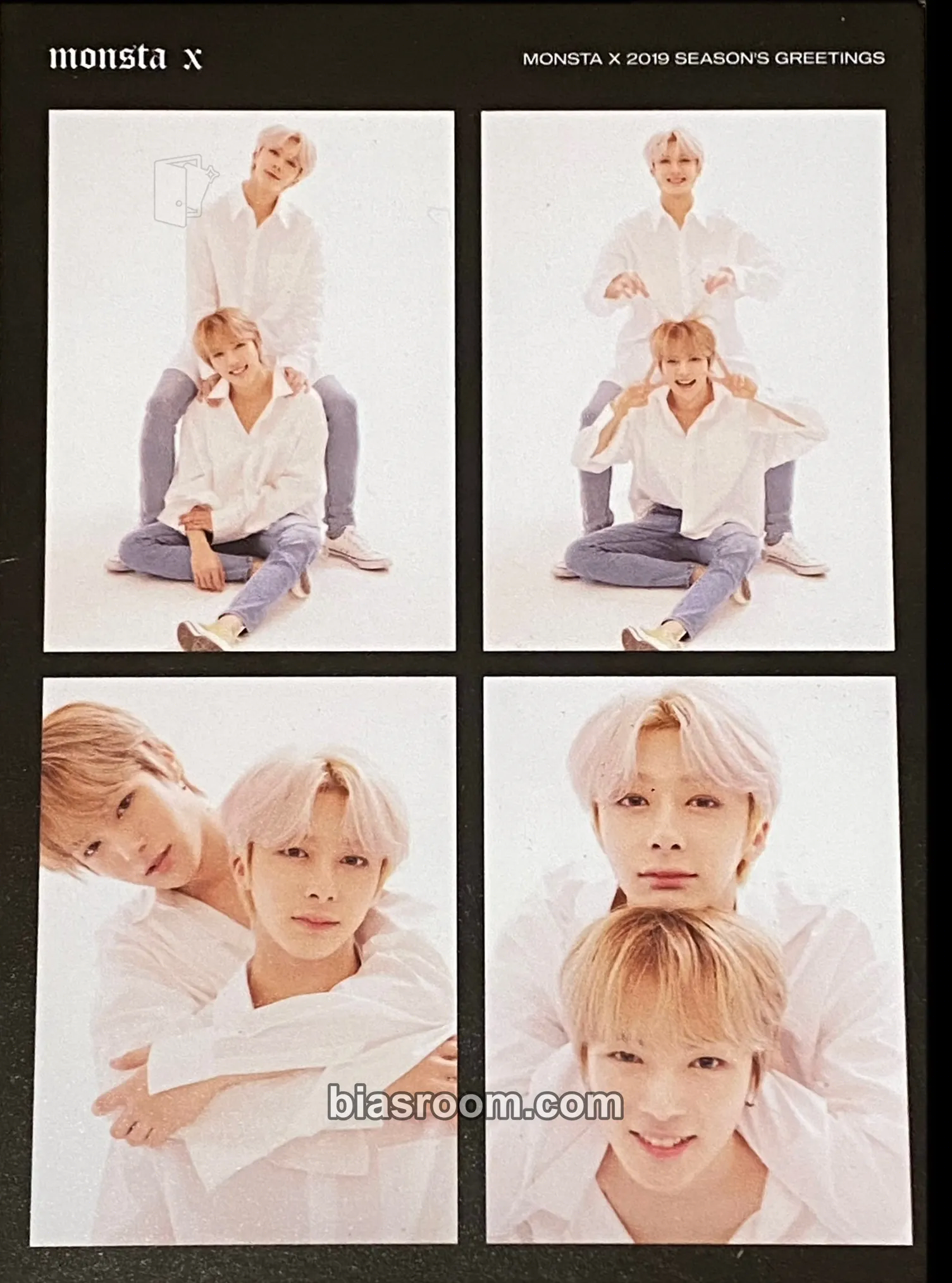 2019 Season's Greetings - Always ''MON''day Photocard - MONSTA X - MONSTA X K-pop photocard